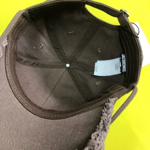 JACQUEMUS La Casquette Artichaut Brown Baseball Cap - Picture 5 of 6